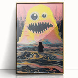 Vibrant Electric Monster Art - Bold Abstract Wall Decor for Kids