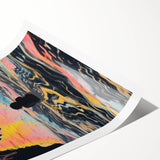 Vibrant Electric Monster Art - Bold Abstract Wall Decor for Kids