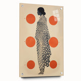 Modern Electric Wall Art - Abstract Silhouette with Vibrant Orange Accents