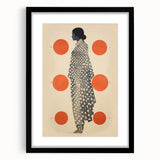 Modern Electric Wall Art - Abstract Silhouette with Vibrant Orange Accents