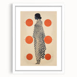 Modern Electric Wall Art - Abstract Silhouette with Vibrant Orange Accents