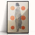 Modern Electric Wall Art - Abstract Silhouette with Vibrant Orange Accents