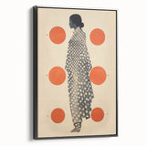 Modern Electric Wall Art - Abstract Silhouette with Vibrant Orange Accents