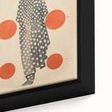 Modern Electric Wall Art - Abstract Silhouette with Vibrant Orange Accents