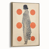 Modern Electric Wall Art - Abstract Silhouette with Vibrant Orange Accents