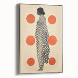 Modern Electric Wall Art - Abstract Silhouette with Vibrant Orange Accents