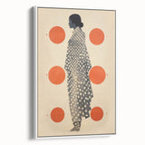 Modern Electric Wall Art - Abstract Silhouette with Vibrant Orange Accents