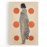 Modern Electric Wall Art - Abstract Silhouette with Vibrant Orange Accents