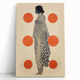 Modern Electric Wall Art - Abstract Silhouette with Vibrant Orange Accents