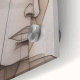 Abstract Electric Portrait - Modern Geometric Art for Contemporary Decor