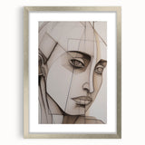 Abstract Electric Portrait - Modern Geometric Art for Contemporary Decor