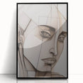 Abstract Electric Portrait - Modern Geometric Art for Contemporary Decor