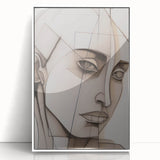 Abstract Electric Portrait - Modern Geometric Art for Contemporary Decor