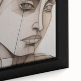 Abstract Electric Portrait - Modern Geometric Art for Contemporary Decor