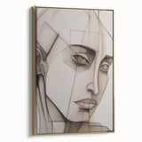 Abstract Electric Portrait - Modern Geometric Art for Contemporary Decor