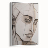 Abstract Electric Portrait - Modern Geometric Art for Contemporary Decor