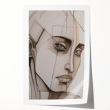 Abstract Electric Portrait - Modern Geometric Art for Contemporary Decor