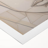 Geometric Electric Portrait - Abstract Minimalist Art for Modern Spaces