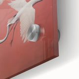 Elegant Electric Cranes Art – Modern Vibrant Electric Wall Canvas Decor