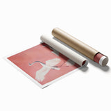 Elegant Electric Cranes Art – Modern Vibrant Electric Wall Canvas Decor