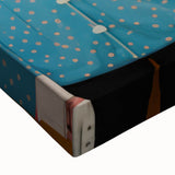 Whimsical Electric Animal Art - Colorful Rabbit Duo Portrait Canvas Print