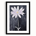 Minimalist Electric Flower Art - Black and White Floral Canvas Decor
