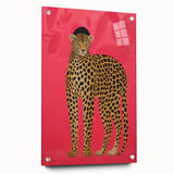 Vibrant Leopard Electric Art - Bold Animal Print Canvas for Modern Decor