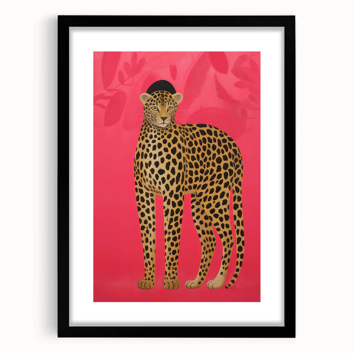 Vibrant Leopard Electric Art - Bold Animal Print Canvas for Modern Decor