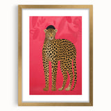Vibrant Leopard Electric Art - Bold Animal Print Canvas for Modern Decor