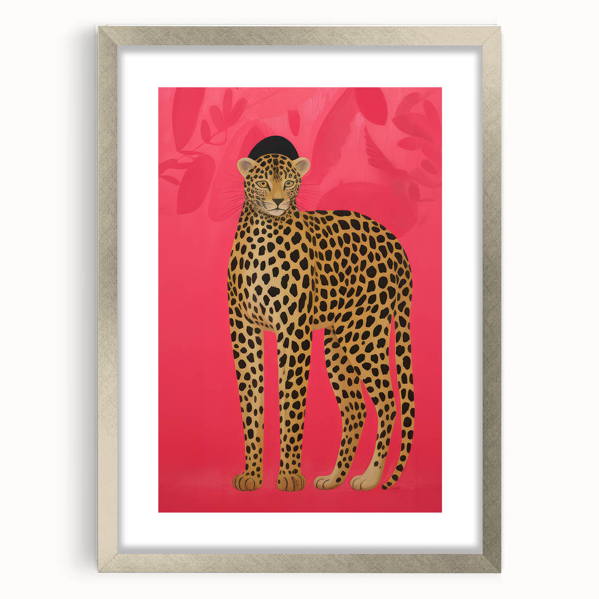 Vibrant Leopard Electric Art - Bold Animal Print Canvas for Modern Decor