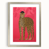 Vibrant Leopard Electric Art - Bold Animal Print Canvas for Modern Decor