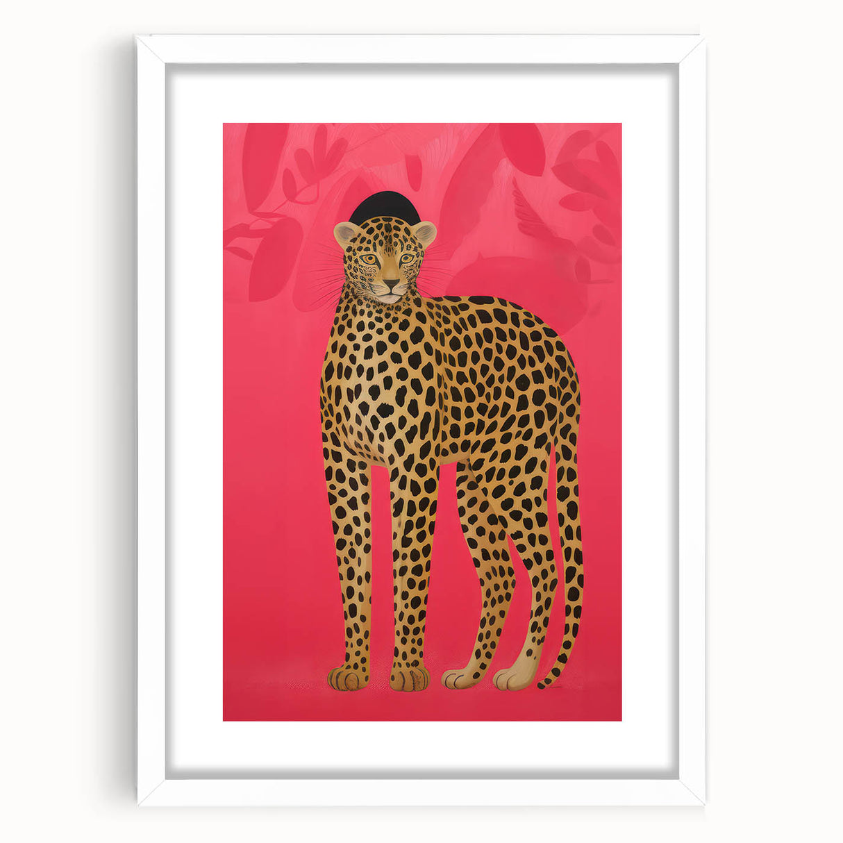 Vibrant Leopard Electric Art - Bold Animal Print Canvas for Modern Decor