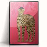 Vibrant Leopard Electric Art - Bold Animal Print Canvas for Modern Decor