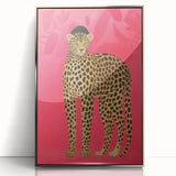 Vibrant Leopard Electric Art - Bold Animal Print Canvas for Modern Decor
