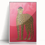 Vibrant Leopard Electric Art - Bold Animal Print Canvas for Modern Decor