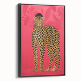 Vibrant Leopard Electric Art - Bold Animal Print Canvas for Modern Decor