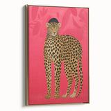 Vibrant Leopard Electric Art - Bold Animal Print Canvas for Modern Decor
