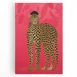 Vibrant Leopard Electric Art - Bold Animal Print Canvas for Modern Decor