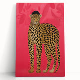Vibrant Leopard Electric Art - Bold Animal Print Canvas for Modern Decor