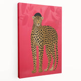 Vibrant Leopard Electric Art - Bold Animal Print Canvas for Modern Decor