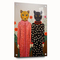 Playful Leopard Duo Art - Vibrant Animal Print Canvas for Modern Spaces