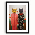 Playful Leopard Duo Art - Vibrant Animal Print Canvas for Modern Spaces