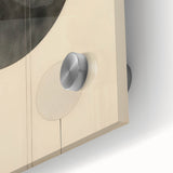 Minimalist Geometric Electric Art - Abstract Circles Canvas Decor