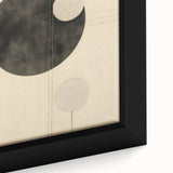 Minimalist Geometric Electric Art - Abstract Circles Canvas Decor