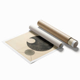 Minimalist Geometric Electric Art - Abstract Circles Canvas Decor