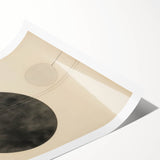 Minimalist Geometric Electric Art - Abstract Circles Canvas Decor