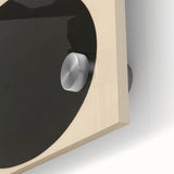 Bold Minimalist Circle Art - Red and Black Geometric Wall Canvas Decor