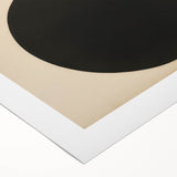 Bold Minimalist Circle Art - Red and Black Geometric Wall Canvas Decor