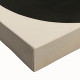 Bold Minimalist Circle Art - Red and Black Geometric Wall Canvas Decor