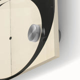 Symmetrical Minimalist Art - Black and White Geometric Canvas Decor